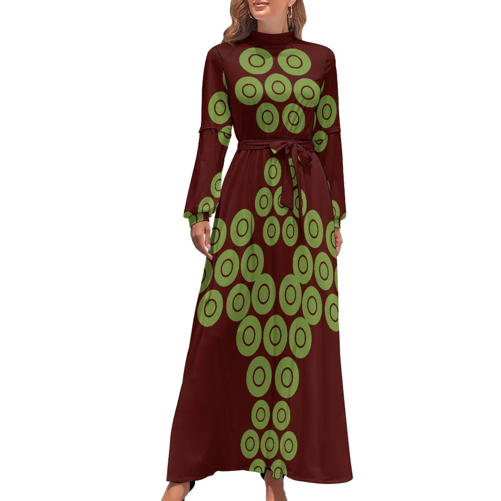 Origen Destination Women's Long-sleeves Ankle-length dress