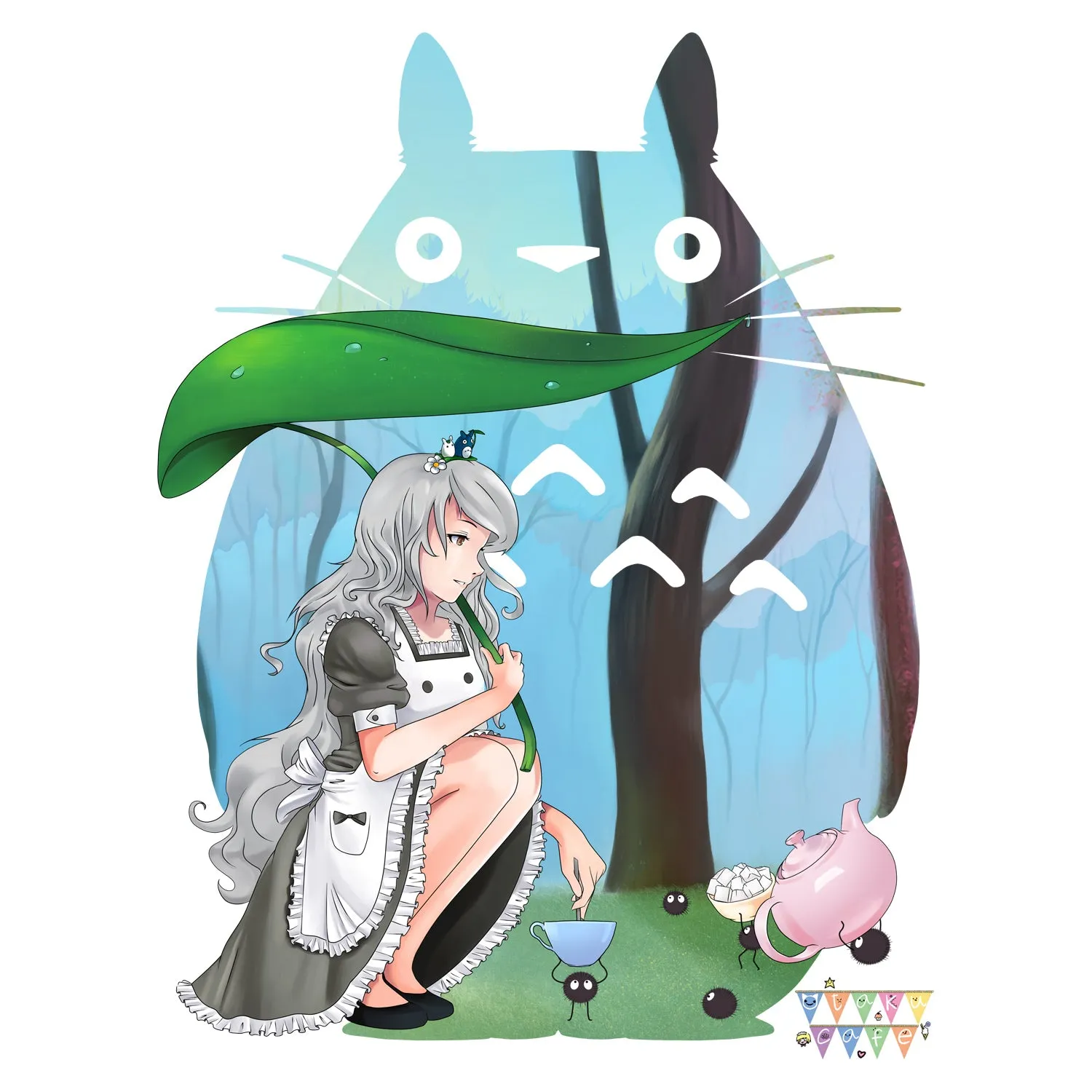 Otaku Caf̩e Toto Official Women's T-shirt (White)