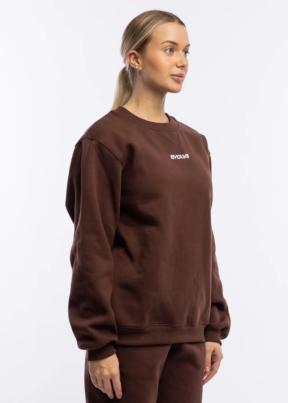 Oversized Crewneck - Chocolate