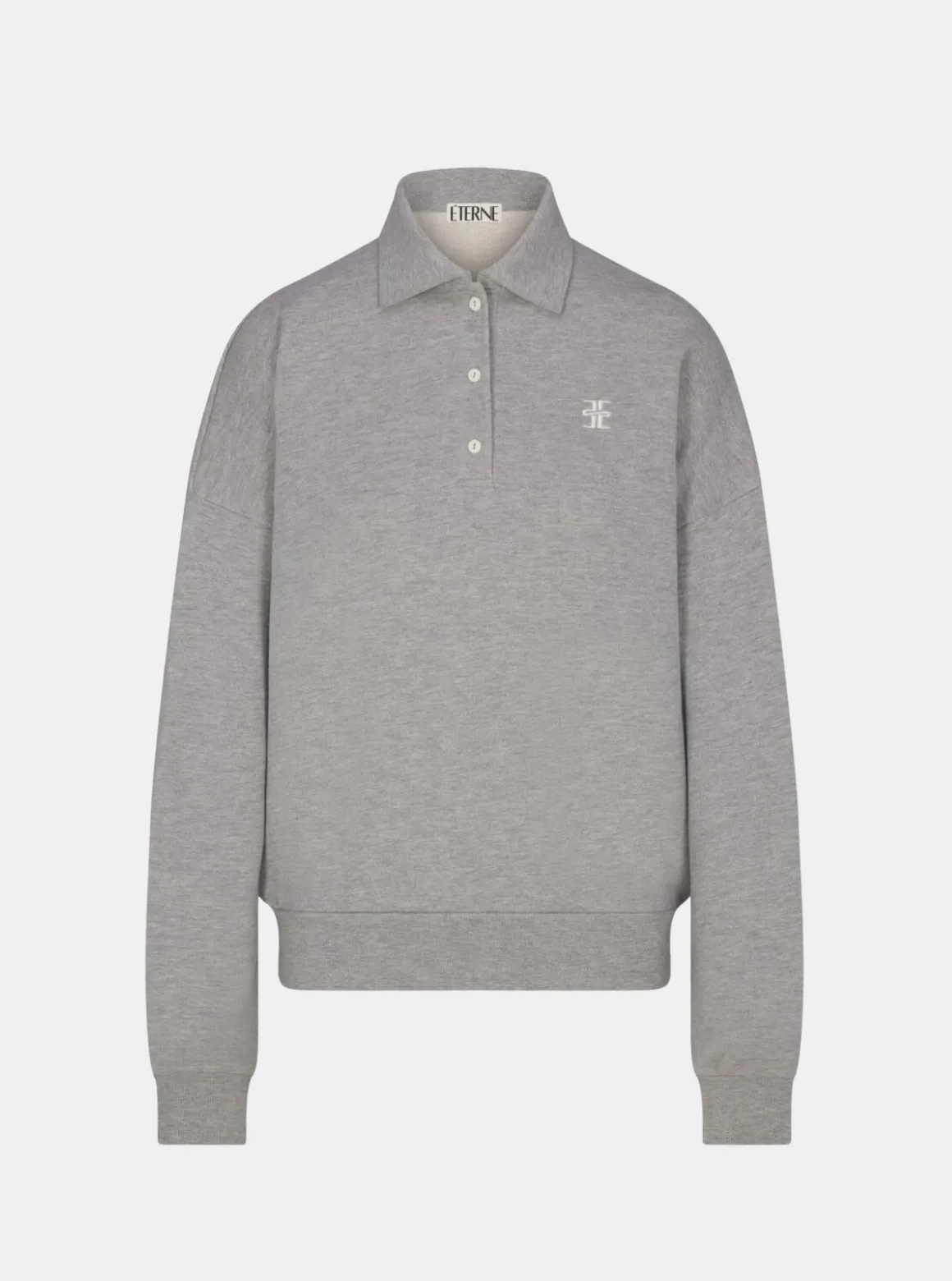 Oversized Polo Sweatshirt