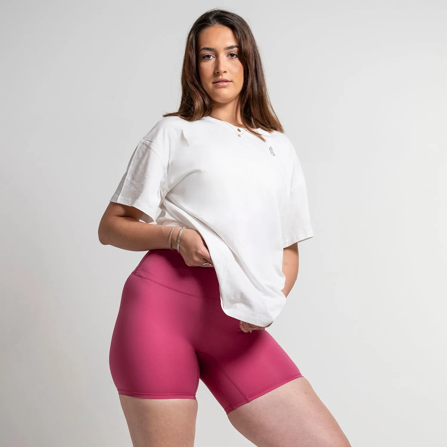 oversized t shirt women white