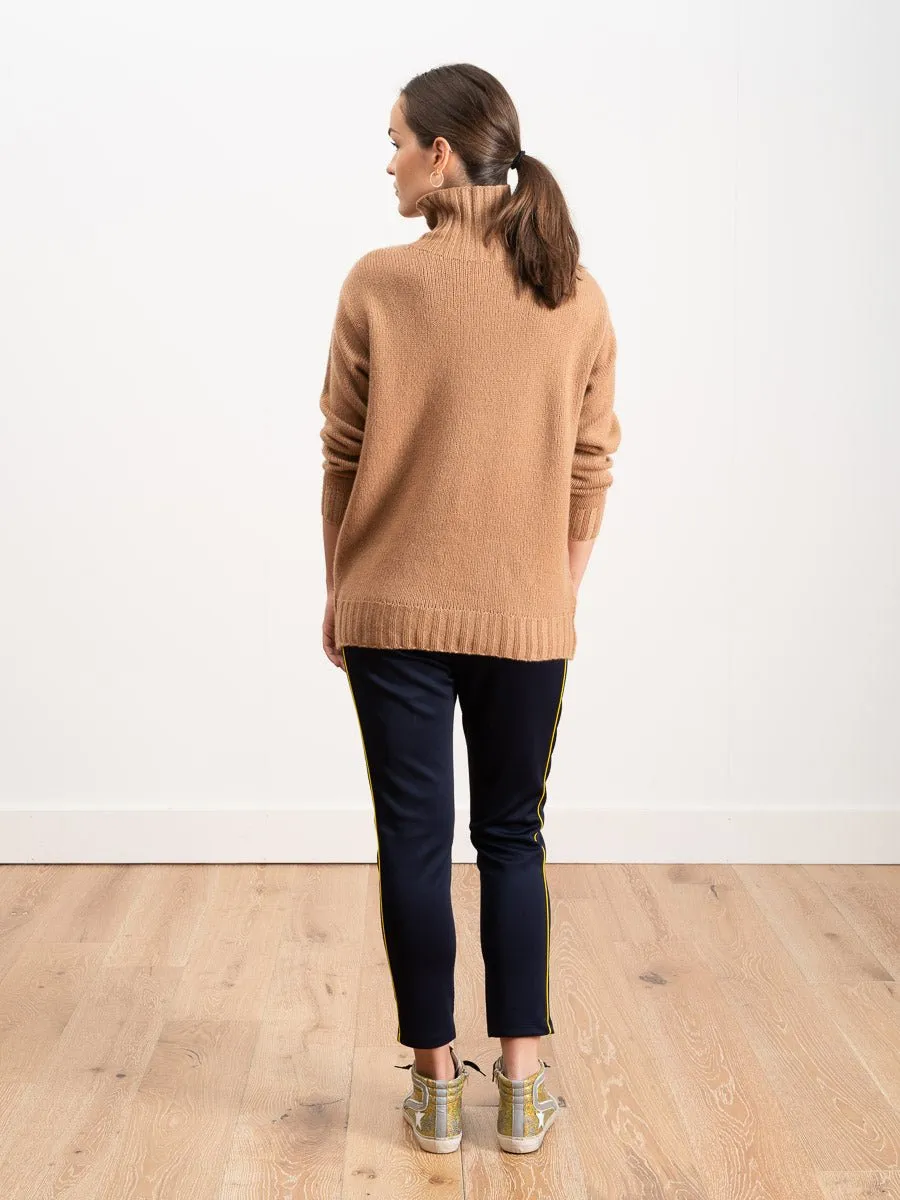 oversized turtleneck - camel