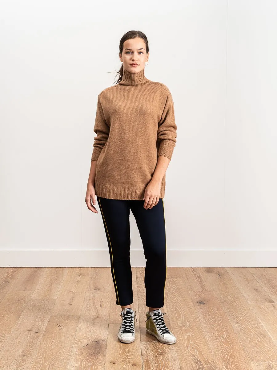oversized turtleneck - camel