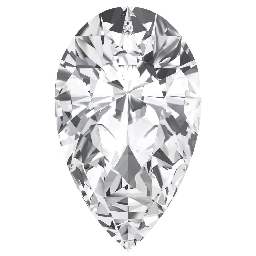 Pear Chatham Lab-Grown White Sapphire Gems