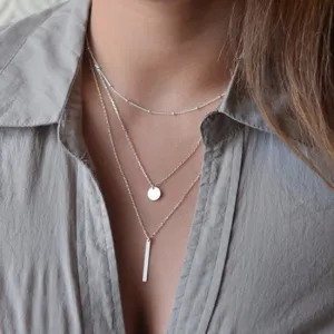 Perfect Layering Silver Necklace