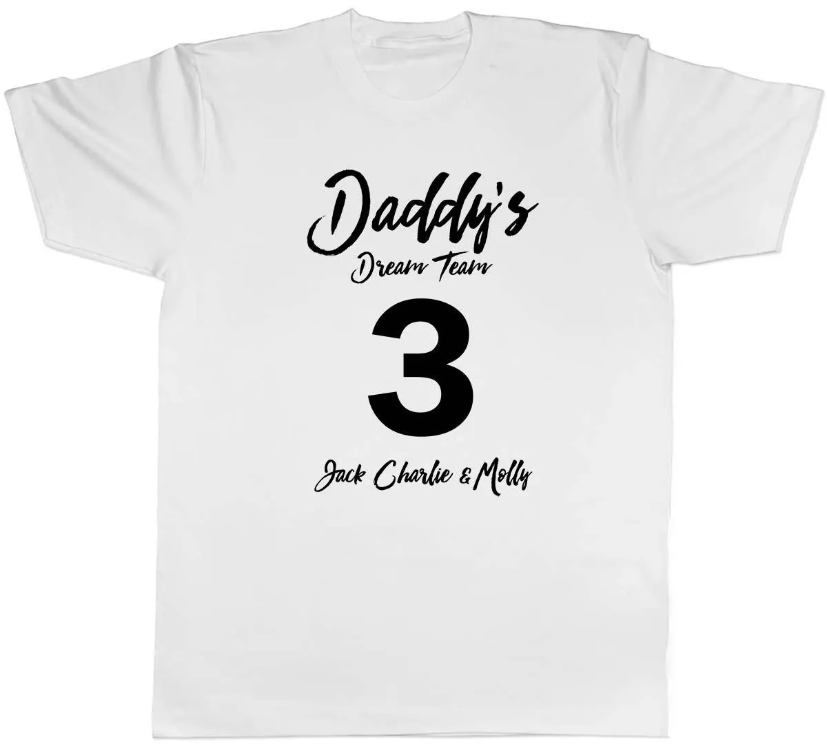 Personalised Daddy's Dream Team T-Shirt