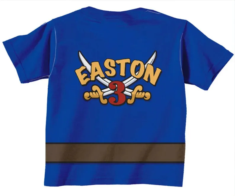 Personalized Children's Number T-Shirt, Personalized 3D Birthday T-Shirt, Boy's Birthday Shirt, Custom Name and Age Birthday Shirt.
