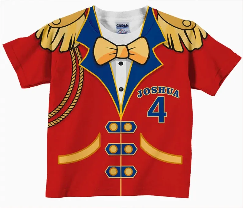 Personalized Children's Number T-Shirt, Personalized 3D Birthday T-Shirt, Boy's Birthday Shirt, Custom Name and Age Birthday Shirt.