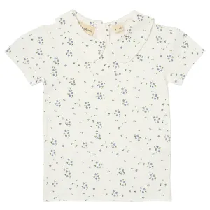 Peter Pan Short Sleeved T-Shirt - Purple Flower