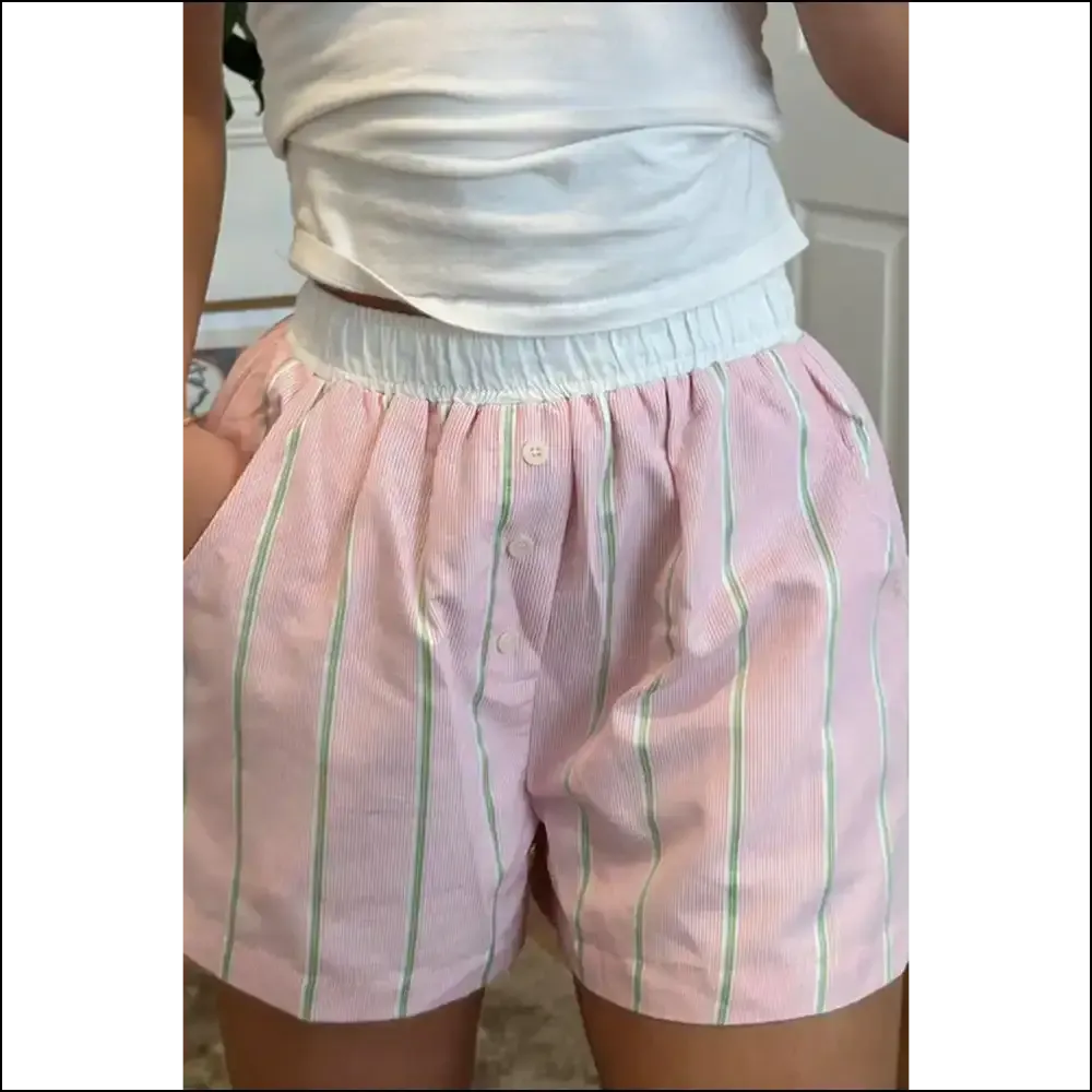 Pink Stripe Clashing Shorts: Pants Optional  🍑 Needful Things