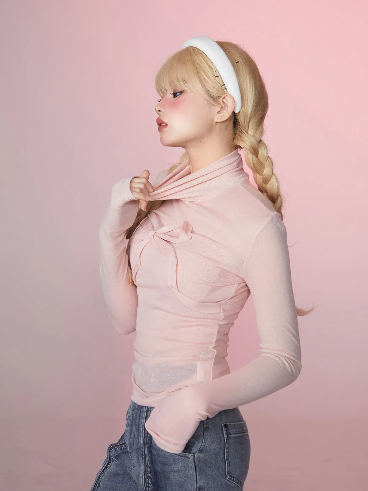 Pink Sweet Lace Duo Set
