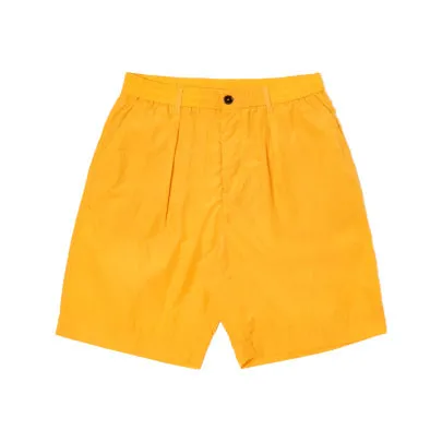 Pleated Track Short, Orange