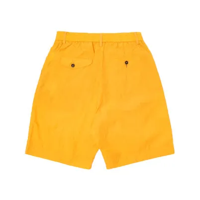 Pleated Track Short, Orange