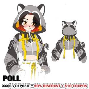 【POLL】Deposit COSFUN Original Racoon StreetWear Hoodie