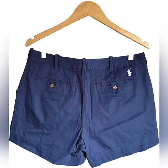 Polo Ralph Lauren Classic Navy Blue Chino Twill Shorts - Size 8 - NWT