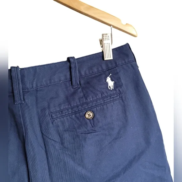Polo Ralph Lauren Classic Navy Blue Chino Twill Shorts - Size 8 - NWT