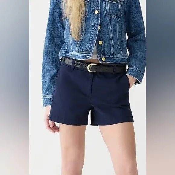Polo Ralph Lauren Classic Navy Blue Chino Twill Shorts - Size 8 - NWT
