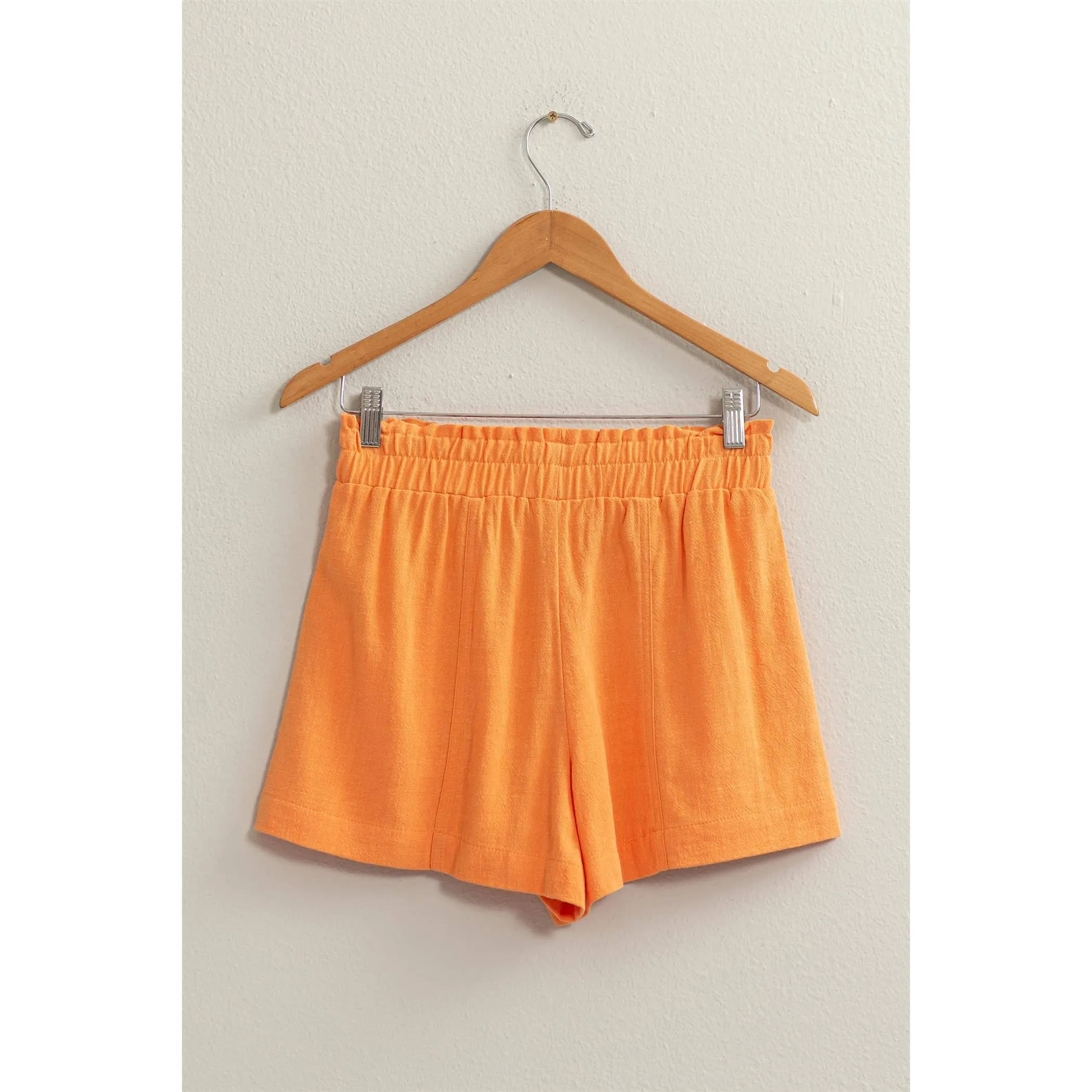 Poppy- HIGH WAIST LINEN SHORTS