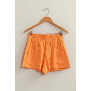 Poppy- HIGH WAIST LINEN SHORTS