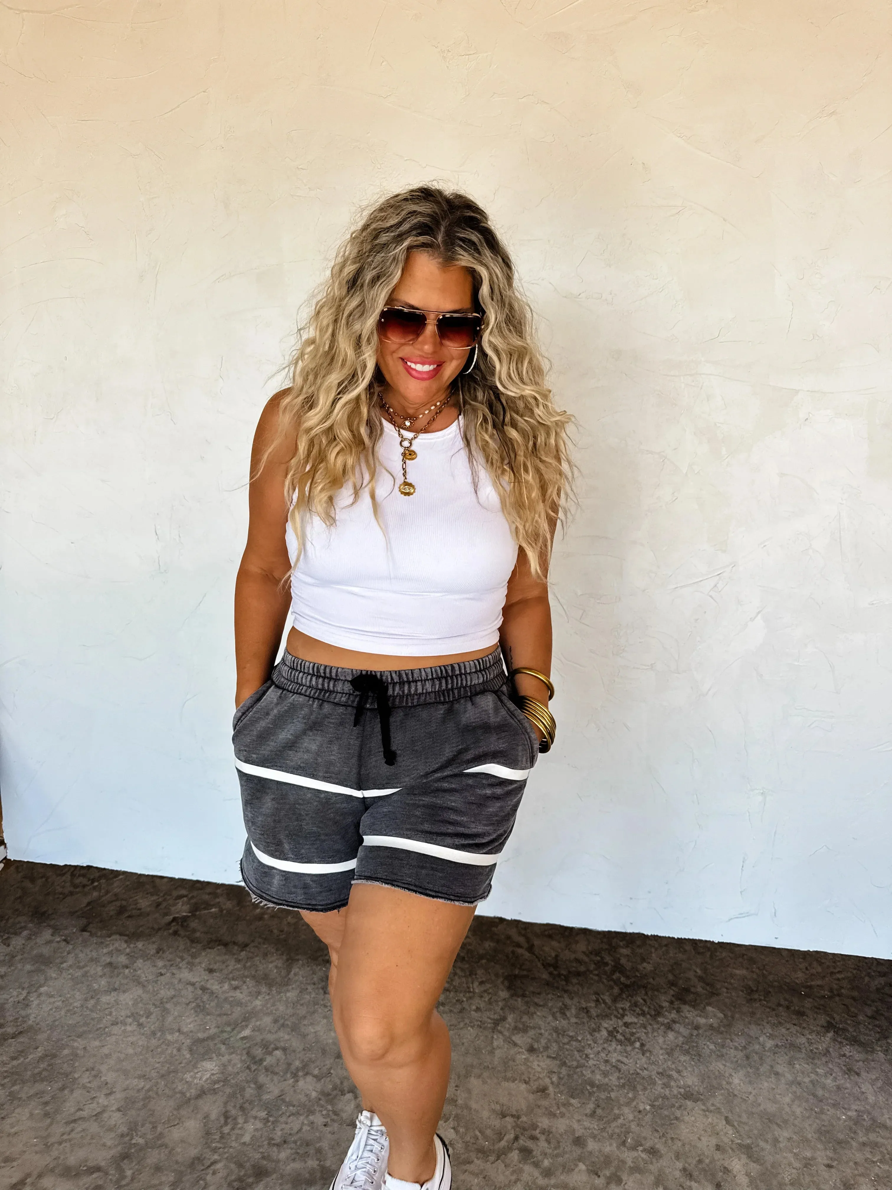 PRE-ORDER: McKinley Stripe Lounge Shorts