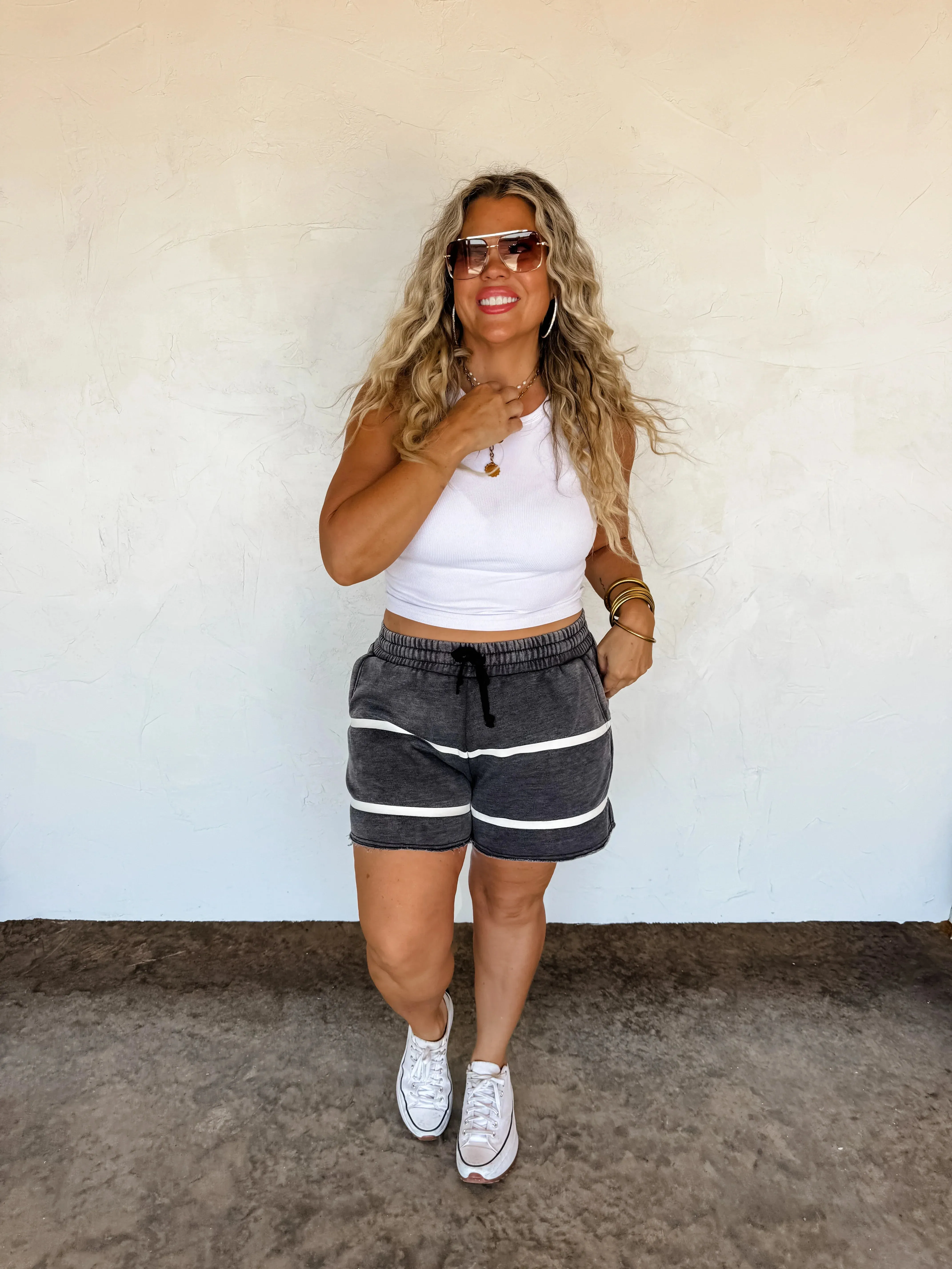 PRE-ORDER: McKinley Stripe Lounge Shorts