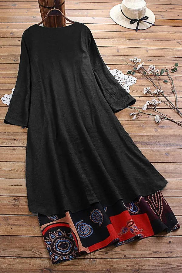 Printed Loose Dress
