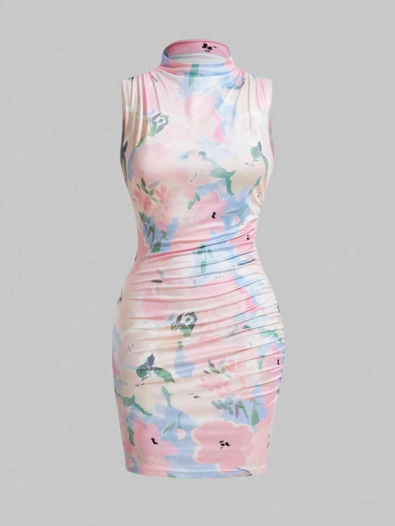 Privé Slim Fit Pleated Dress