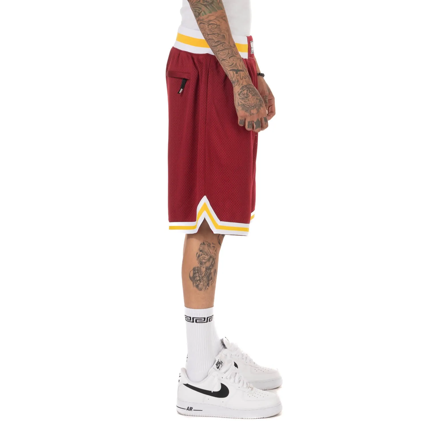 Pro Club Classic Basketball Shorts - Maroon