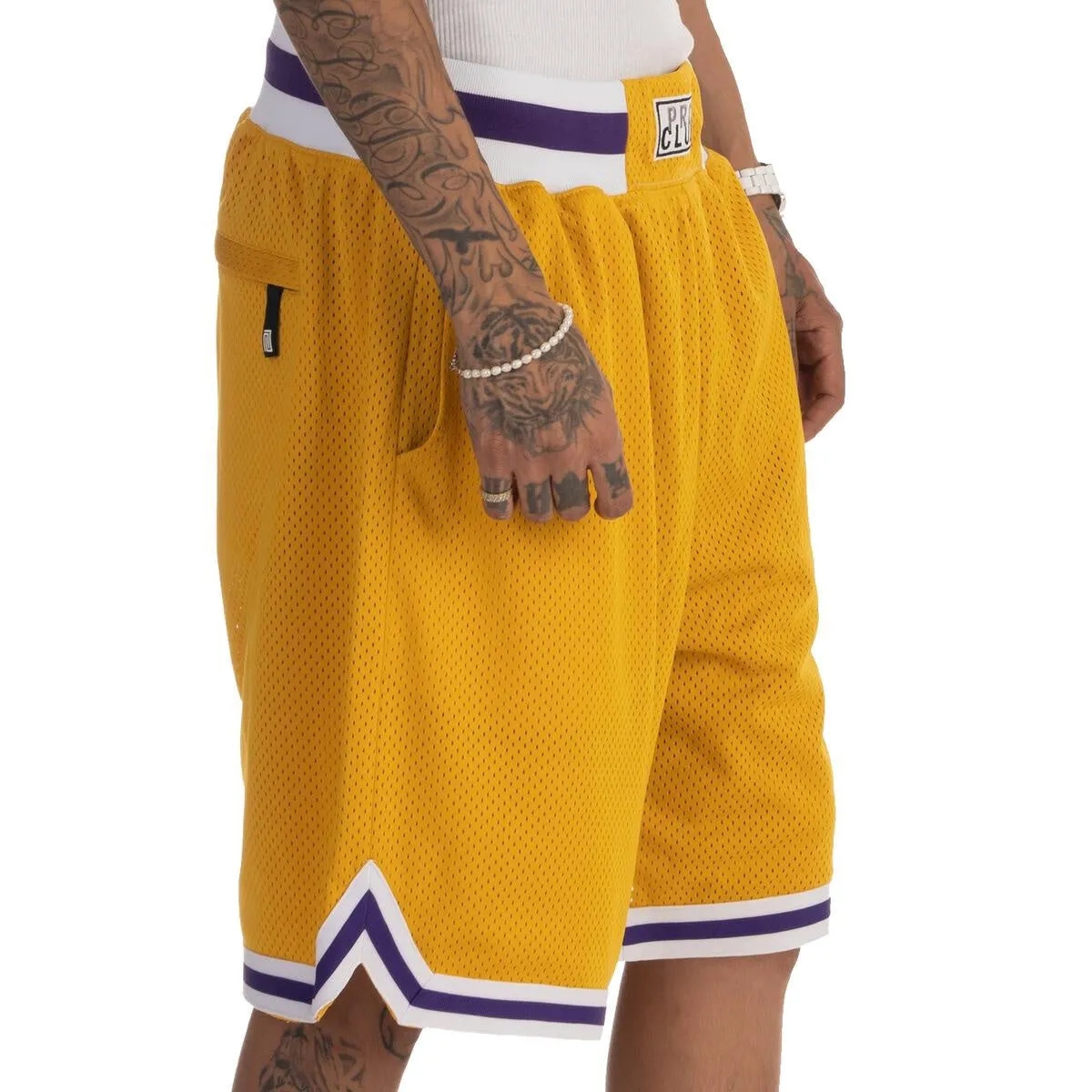 Pro Club  Classic Basketball Shorts - Yellow