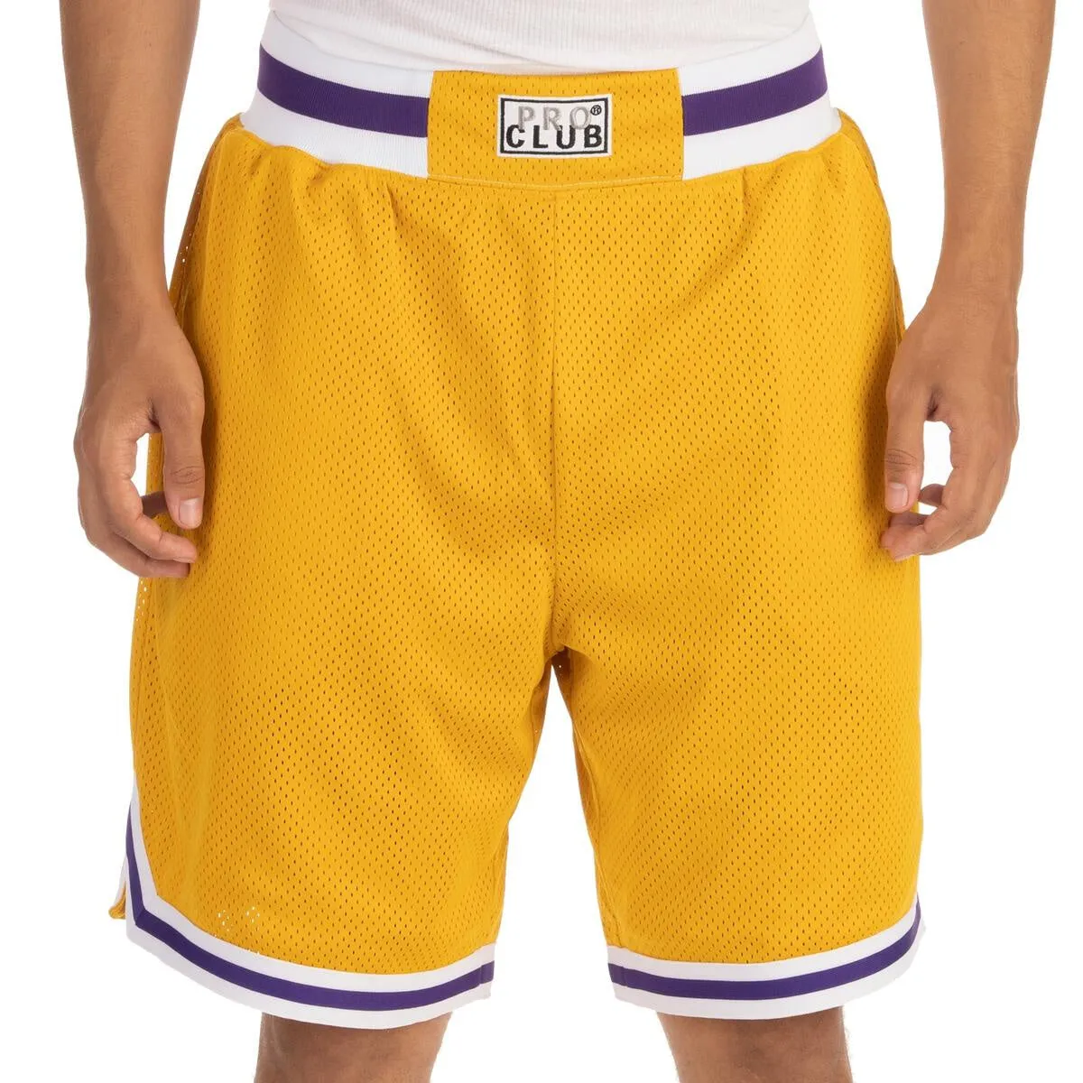 Pro Club  Classic Basketball Shorts - Yellow