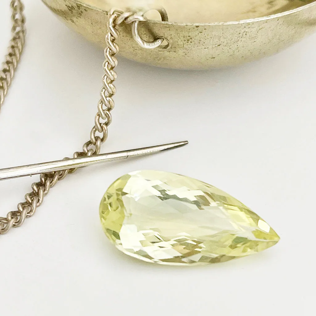 Quartz - Lemon Pear Cut - 4.53ct