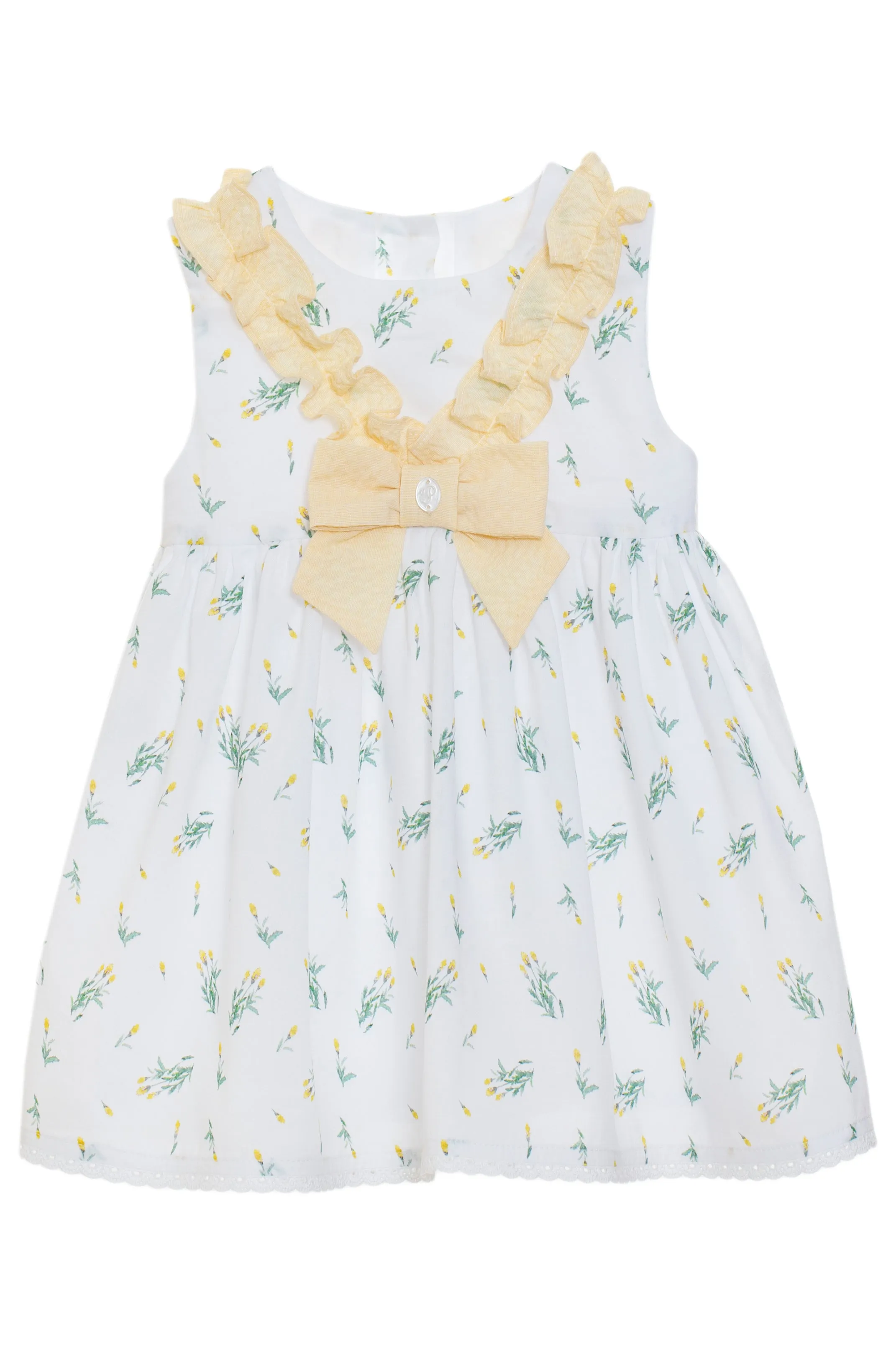 "Etienne" Lemon Floral Dress