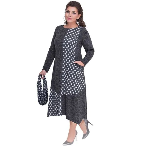"Quilted QT" Winter Dress - 2 Color Options