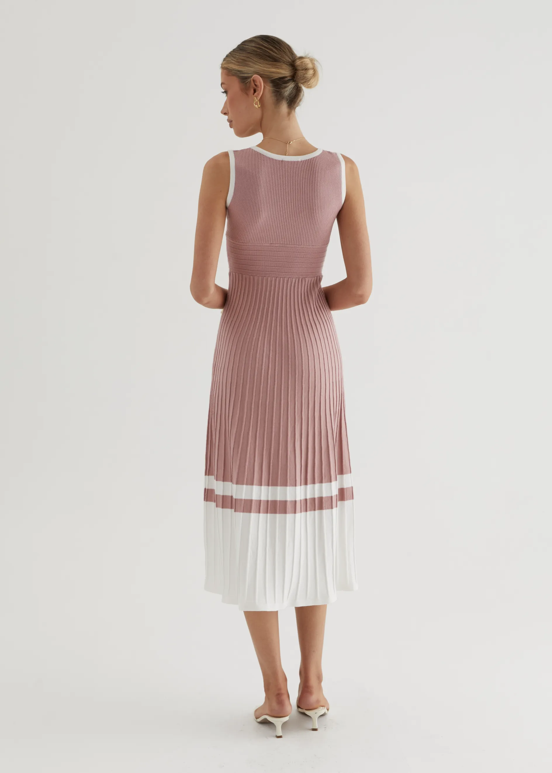 Radiate Knit Midi Dress - Blush