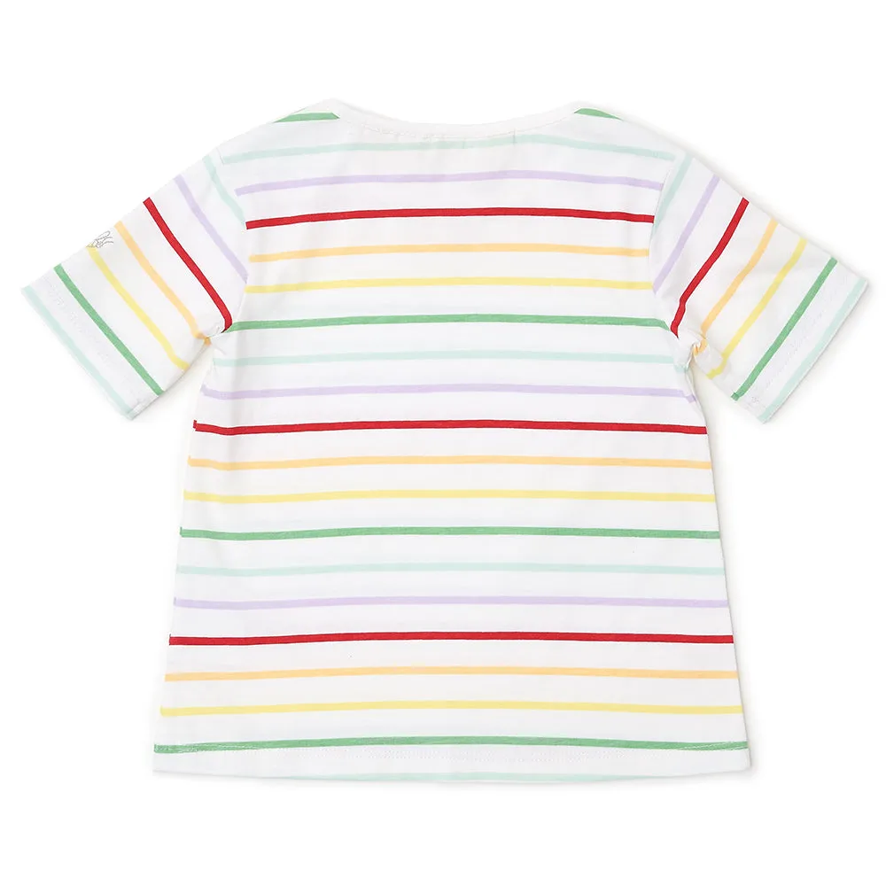 Rainbow Stripe Summer T-Shirt