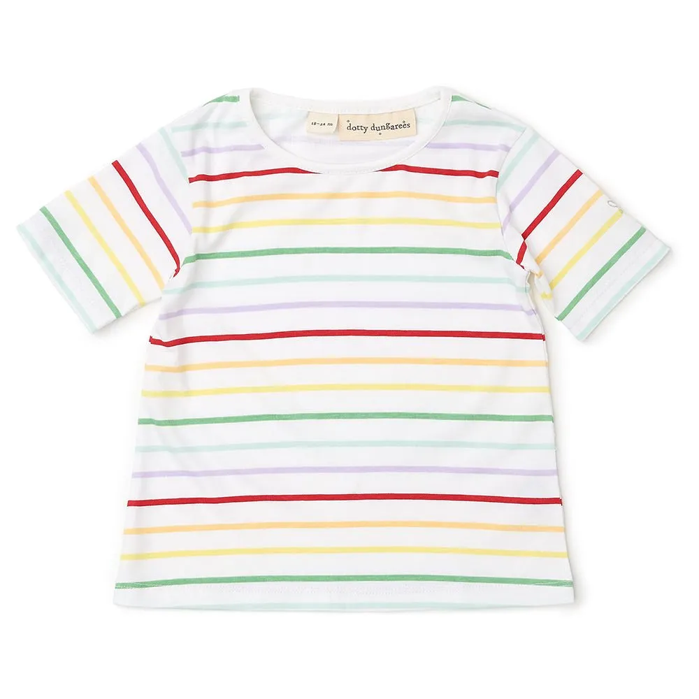 Rainbow Stripe Summer T-Shirt