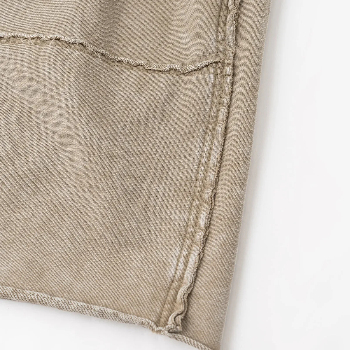 Raw Edge Patchwork Shorts