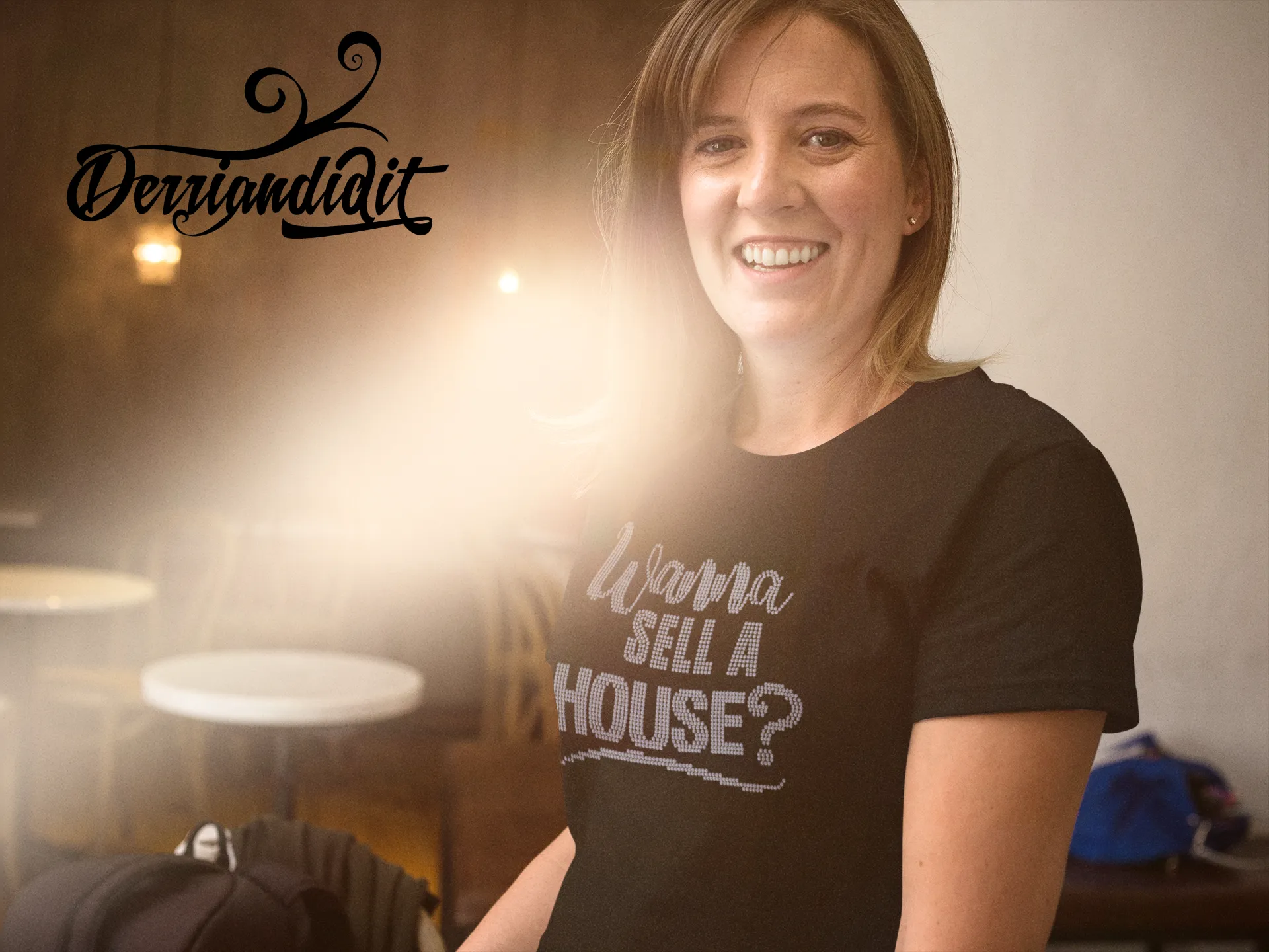 Real Estate Rhinestone Shirt Women Cut/Wanna Sell A House?/ Wanna Buy A House?/ Custom Orders Available