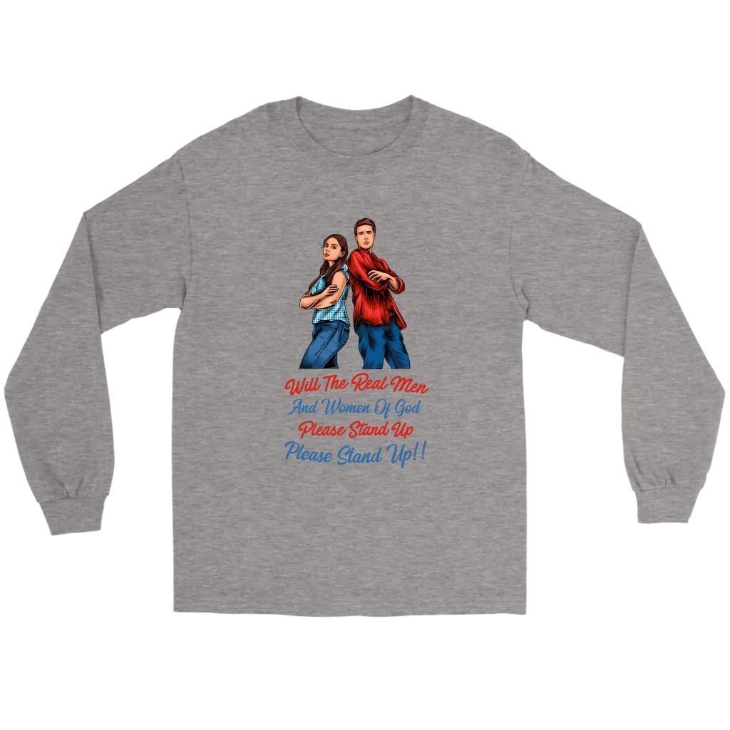 Real Men and Women of God Please Stand Up Men's T-Shirt