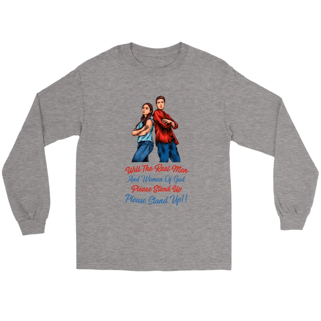 Real Men and Women of God Please Stand Up Men's T-Shirt