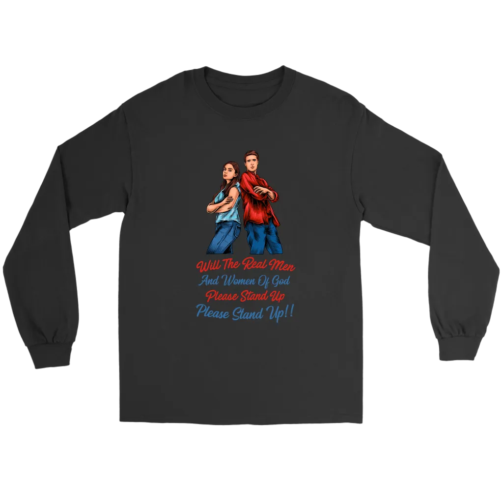 Real Men and Women of God Please Stand Up Men's T-Shirt