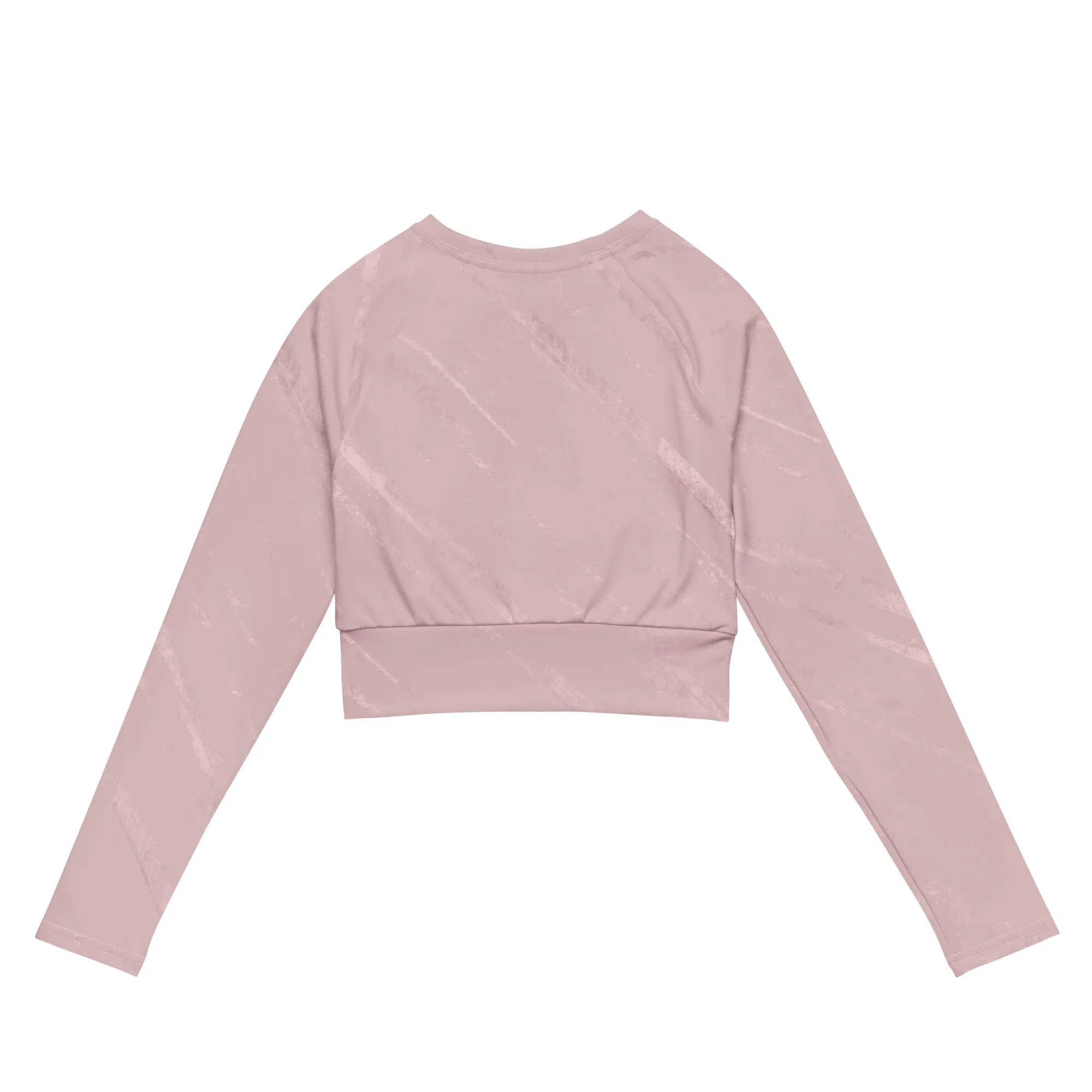 Recycled long-sleeve crop top  Up To 6XL Unisex Adult Activewear Has Matching Bottoms Sold Separate