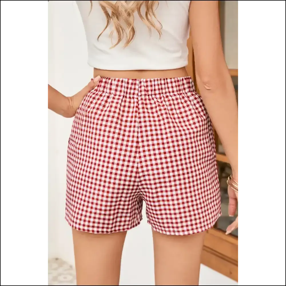 Red Vintage Plaid Shorts: Leg Day , Darling! Needful Things 😉