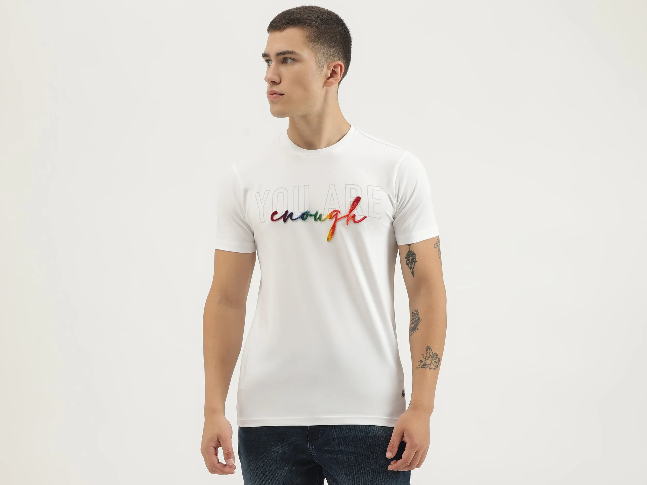Regular Fit Round Neck Solid T-shirts