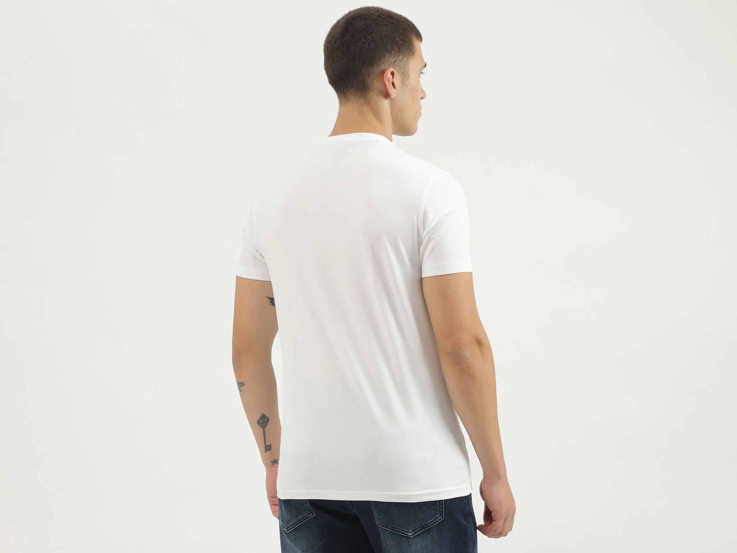 Regular Fit Round Neck Solid T-shirts