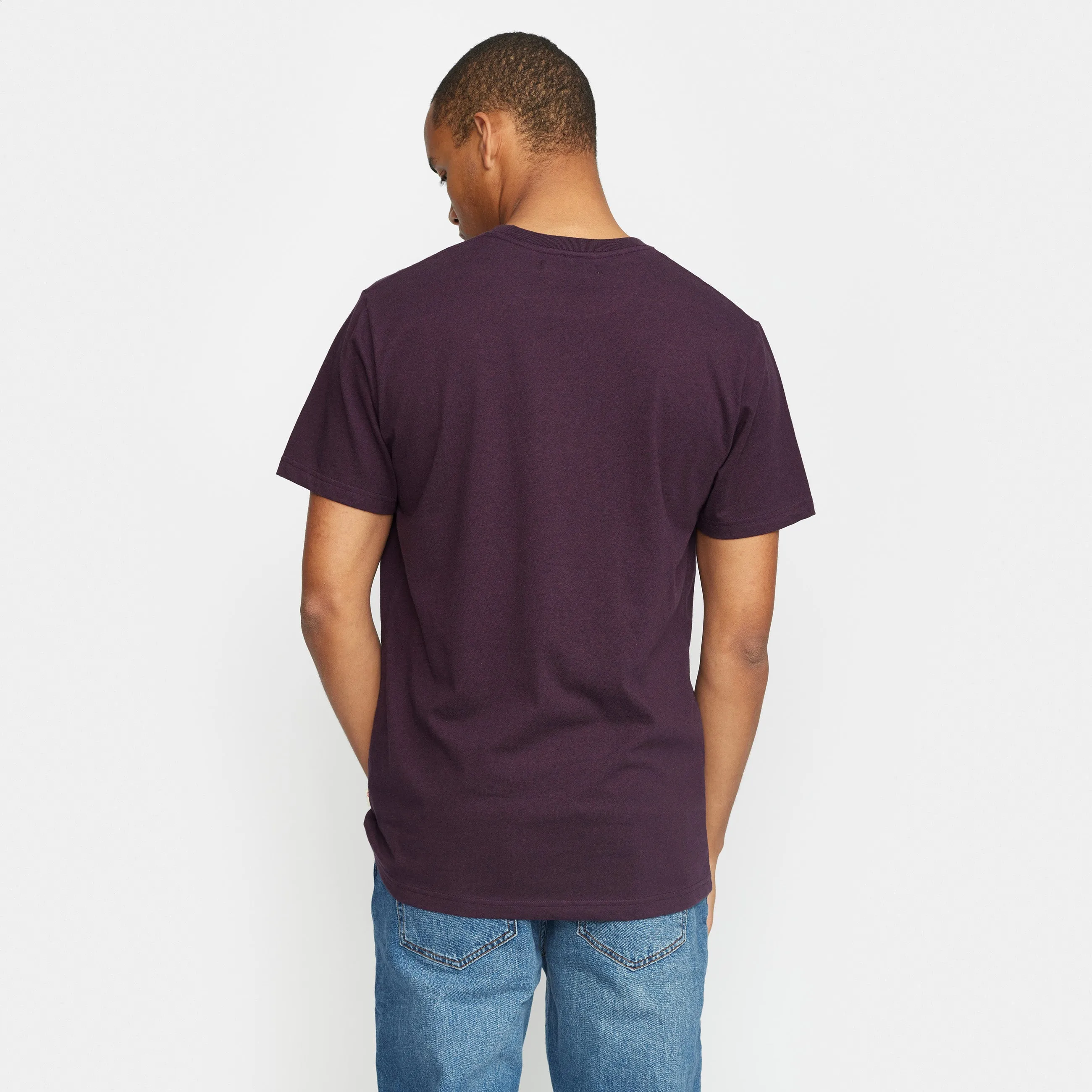 Regular T-shirt / 1051 - Darkpurple-melange