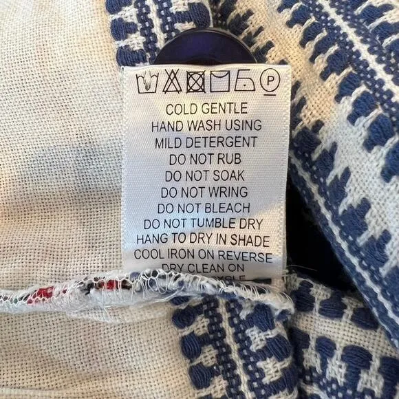 REVOLVE | Tigerlily Aztec Western Heavy Weave Shorts Blue Red Embroidered size 4