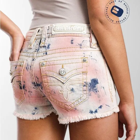 Rock Revival Pink Tie-Dye Women's size 32 Shorts