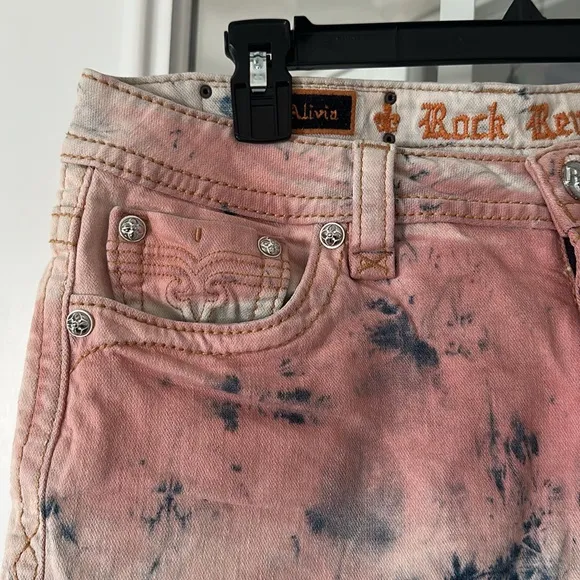 Rock Revival Pink Tie-Dye Women's size 32 Shorts