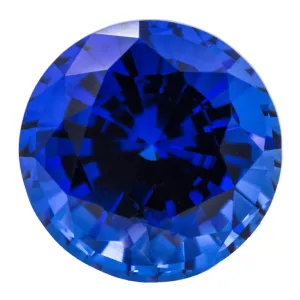 Round FAB Lab-Grown Blue Sapphire Gems